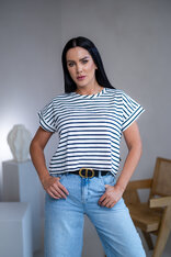 SKRÁTENÉ TRIČKO “STELLA” - PÁSIK