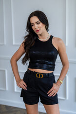 ŠPORTOVÝ TOP S VÝSTRIHOM “SELENA” - DVOJVRSTVOVÝ