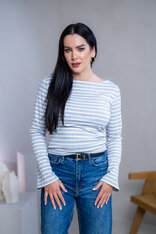 TOP “ANNETTE” - LODIČKOVÝ VÝSTRIH, ROZŠÍRENÉ RUKÁVY