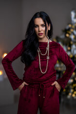 TOP “ANNETTE” - LODIČKOVÝ VÝSTRIH, ROZŠÍRENÉ RUKÁVY