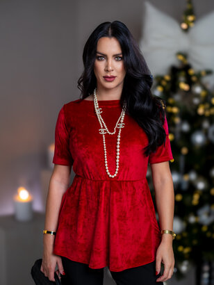 TOP “PATRICIA” - LODIČKOVÝ VÝSTRIH, PRILIEHAVÉ RUKÁVY