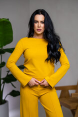 TOP “VICTORIA” S LODIČKOVÝM VÝSTRIHOM A ROZŠÍRENÝMI RUKÁVMI