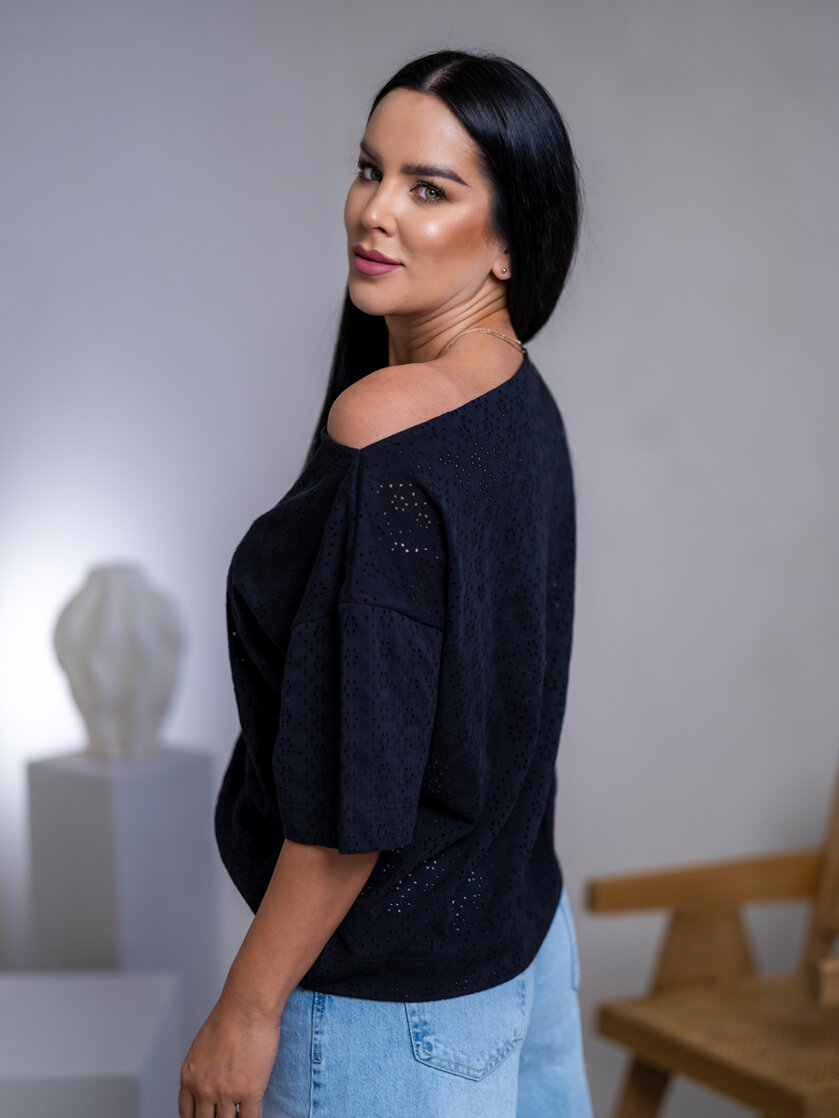 TRIČKO “MELANIE“ S LODIČKOVÝM VÝSTRIHOM - MADEIRA