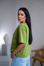 TRIČKO “MELANIE” S LODIČKOVÝM VÝSTRIHOM - TEPLÁKOVINA