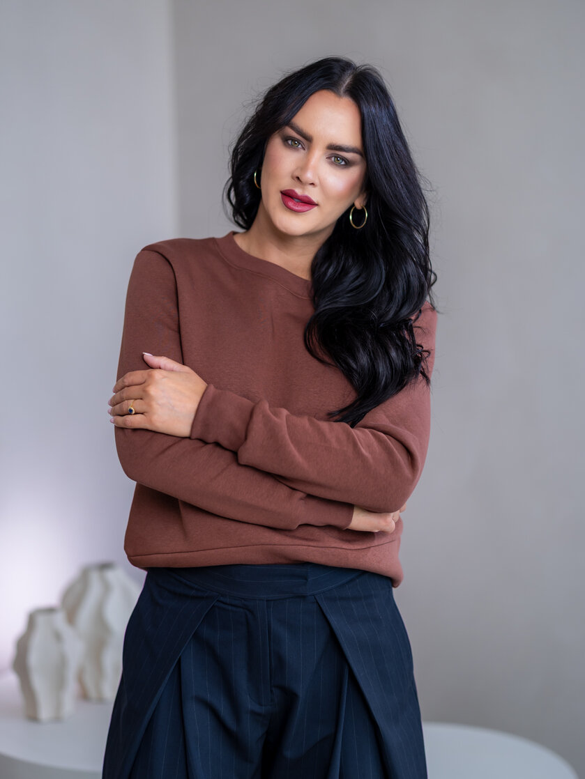 ZÁKLADNÁ MIKINA “BIANCA”- HLADKÁ