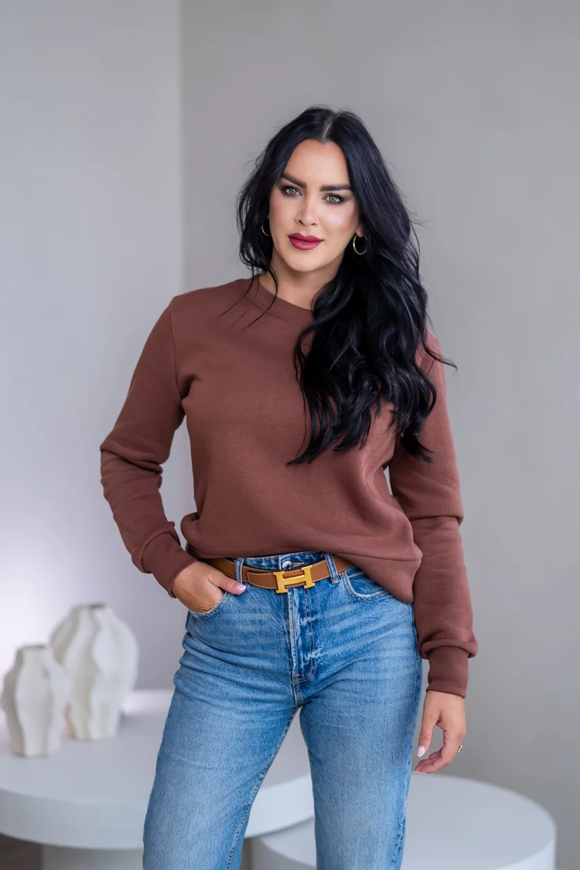 ZÁKLADNÁ MIKINA “BIANCA”- HLADKÁ