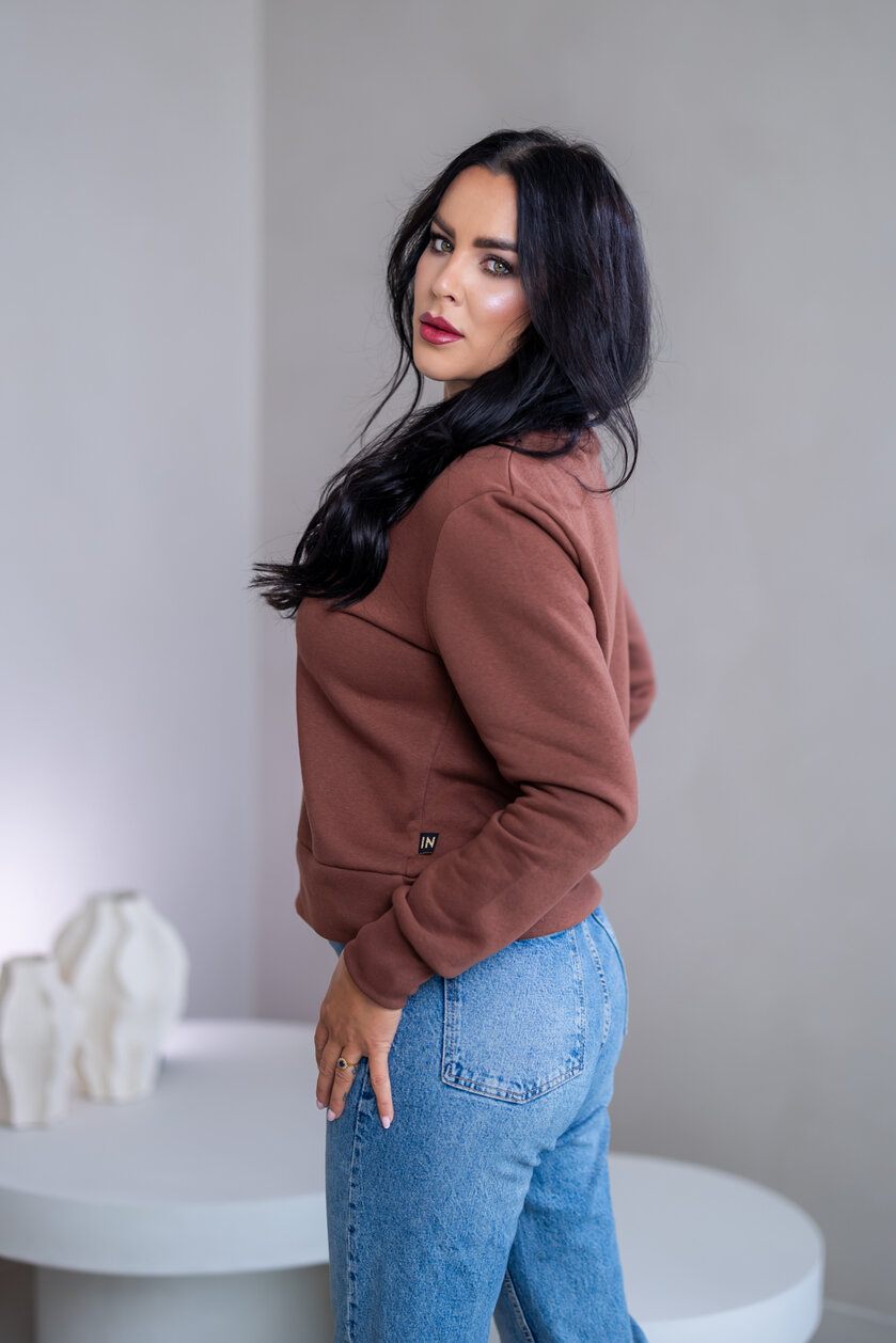 ZÁKLADNÁ MIKINA “BIANCA”- HLADKÁ