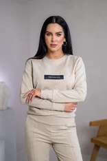 ZÁKLADNÁ MIKINA “BIANCA” S ETIKETOU NA PRSIACH