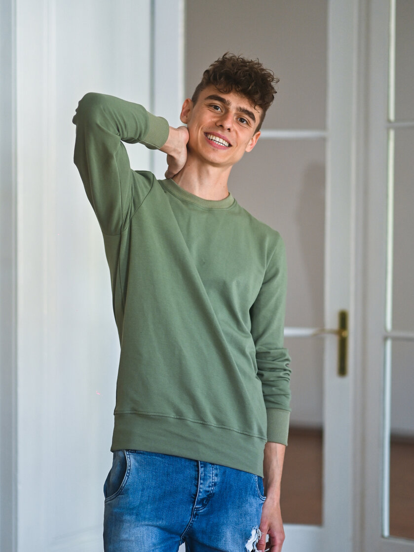 ZÁKLADNÁ PÁNSKA MIKINA HLADKÁ / VŠETKY FARBY