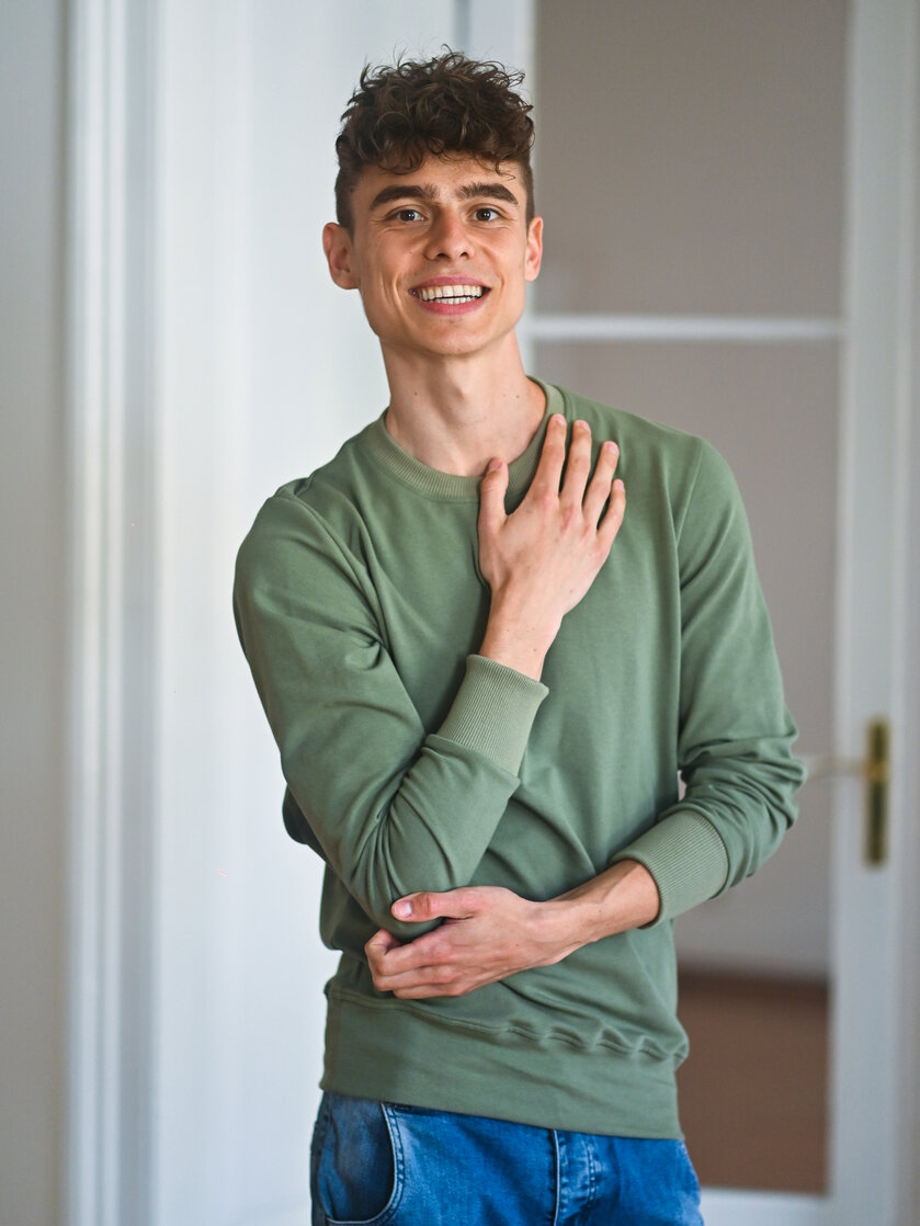 ZÁKLADNÁ PÁNSKA MIKINA HLADKÁ / VŠETKY FARBY