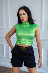 ZÁKLADNÝ CROP TOP - PRINECHANÝ ROLÁK, PADNUTÉ PLECIA