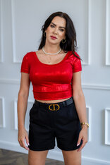 ZÁKLADNÝ CROP TOP - VÝSTRIH VPREDU AJ NA CHRBÁTE